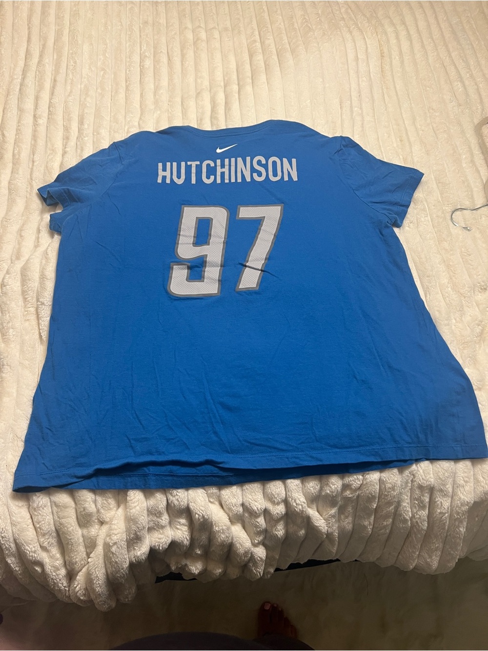 Detroit lions Nike women’s  Blue 'Hutchinson 97' Graphic Sports Tee